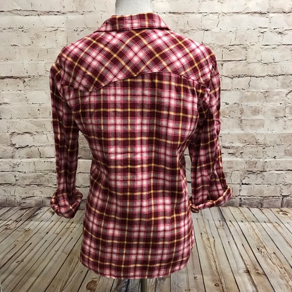 Dickies Flannel Plaid Button Down Long Sleeve L - Picture 3 of 8